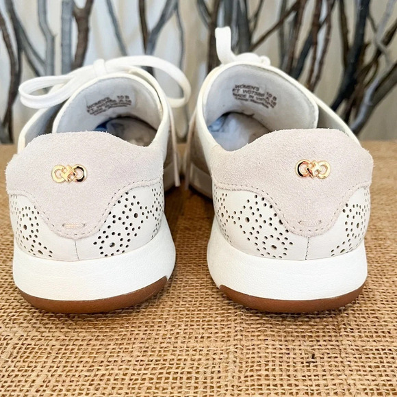 Cole Haan GrandPro White Perforated Sneaker Size 10 Women’s - Picture 8 of 14